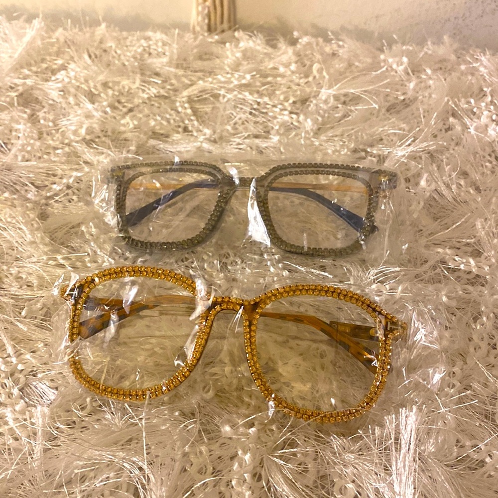Blinged out Personality glasses